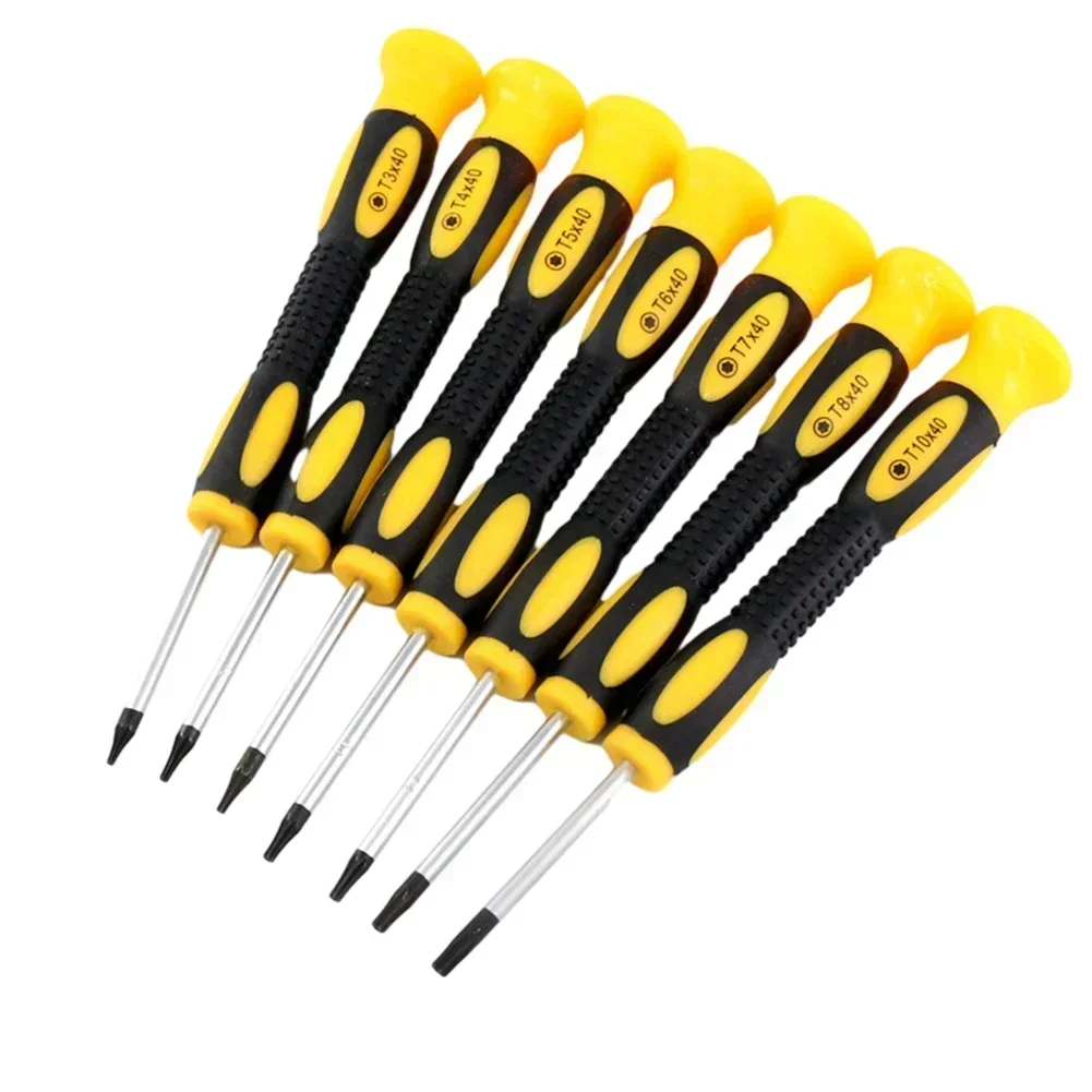 7 шт. отвертка Torx T3-T10H шестигранная со сверлом для отверстий мобильного телефона