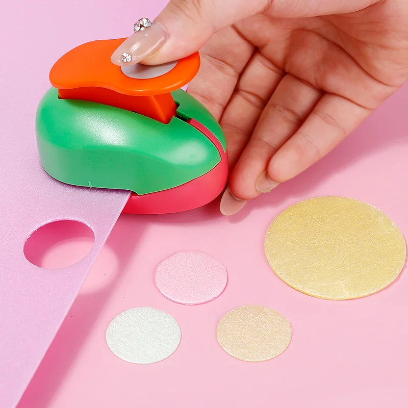 Round Embosser Creative Embossing Machine Paper Cutting Craft Hole Punches Rounder Paper Cutter DIY Craft Scrapbooking Tools