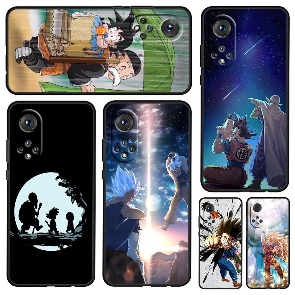 

Anime Dragon Ball Son Goku For Honor 60 50 20 SE Pro X30 10X 10i 10 9X 9A 8X Lite Silicone Soft TPU Black Phone Case Capa Cover