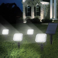 outdoor led solar spotlight adjustable solar spotlight in ground ip65 waterproof landscape lawn lamp solar lighting for garden