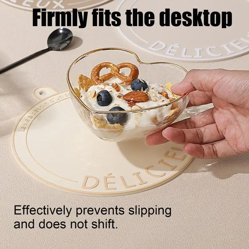 Нескользящая подставка для столовых приборов круглая термостойкая кухонного