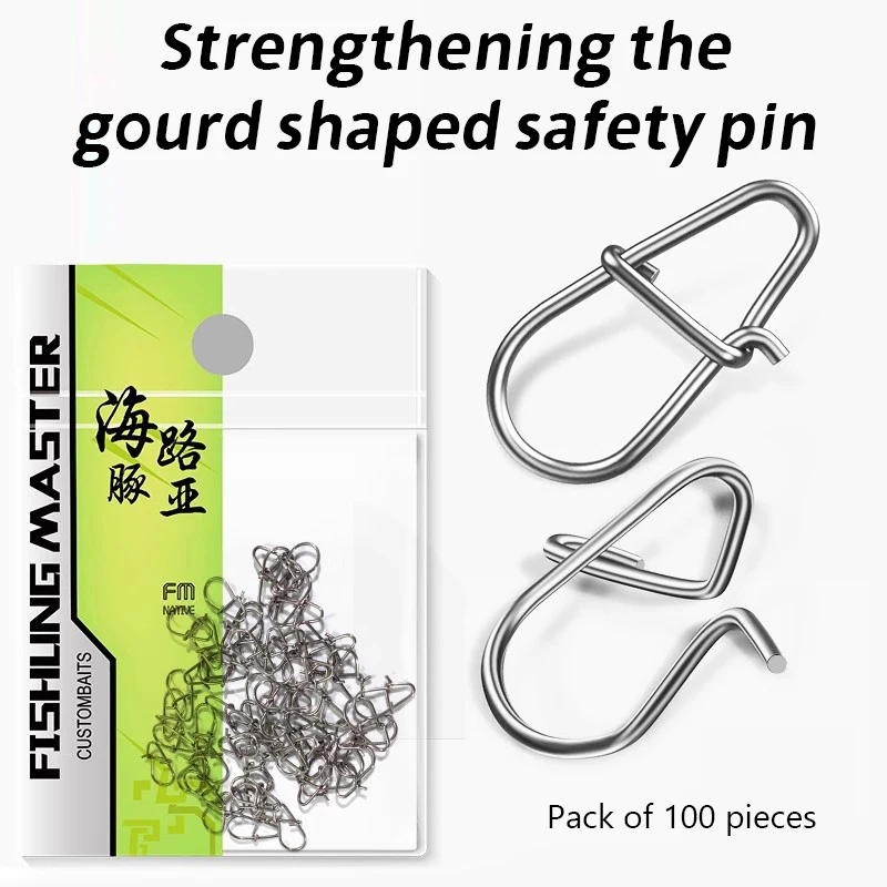 100 шт. рыболовные зажимы быстрые кренкбейты заклепки приманки разъемы для