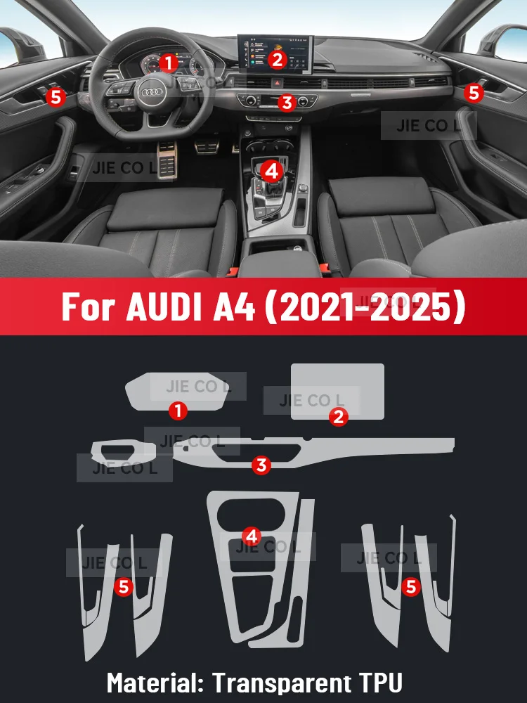

Автоматическое центральное управление, ТПУ, навигация, защита от царапин, внутренняя защитная пленка, навигация для AUDI A4 2021-2025, аксессуары