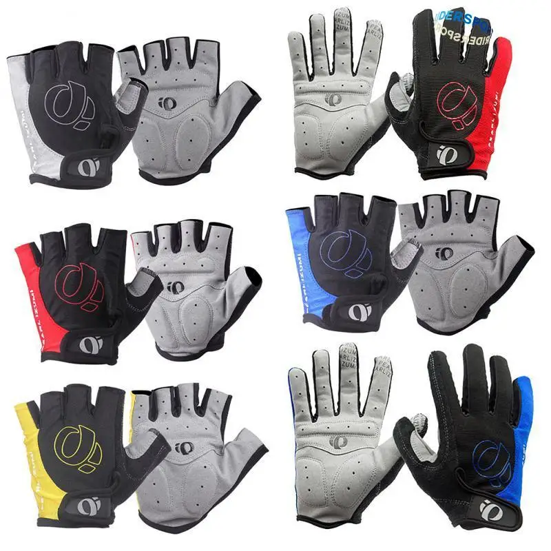 1 Pair Half Finger Cycling Gloves Anti-Slip Anti-sweat Bicycle Gloves Anti Shock MTB Road Bike Sports Gloves Bike Accessories