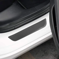 for tesla model y original car rear door sill decoration sticker modely 2021 accessories pedal protection strip rs lkt084