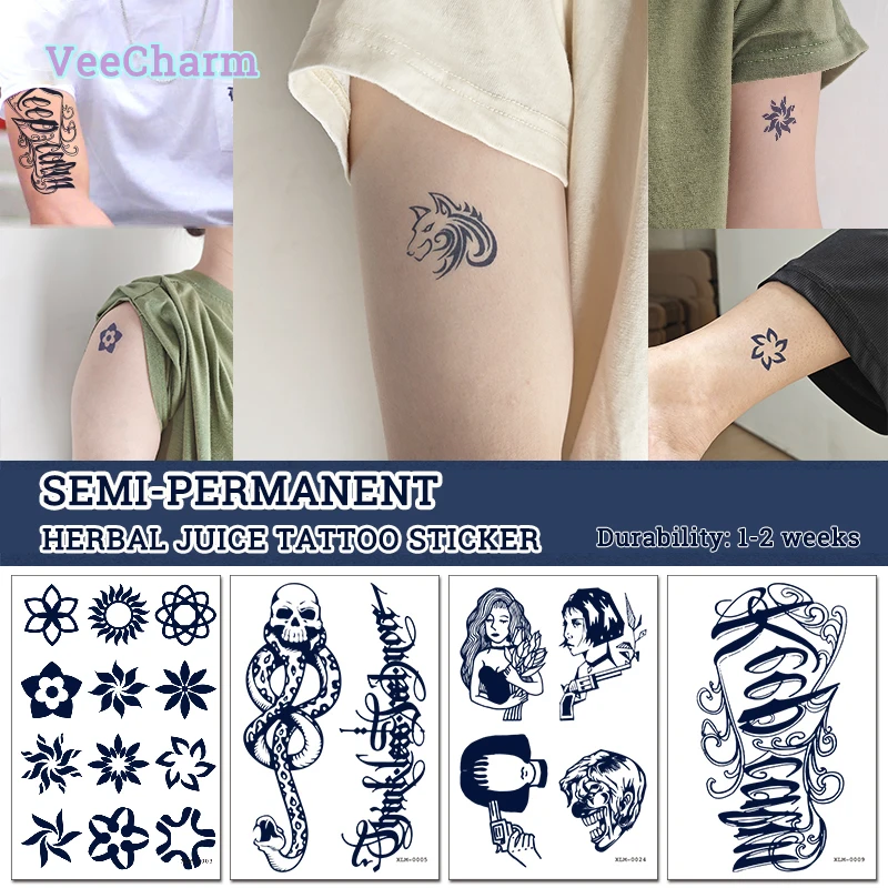 VeeCharm — временные татуировки-наклейки с полупостоянным соком