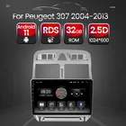 Автомобильный радиоприемник на Android 11 с GPS-навигацией для Peugeot 307 307CC 307SW 2002 2003-2013 авто с SWC BT USB Wifi FM 2.5D HD изнасилователь
