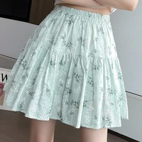 harajuku skirt skirt womens fashion skirt elastic waist a big swing umbrella skirt student skirt floral pencil skirt