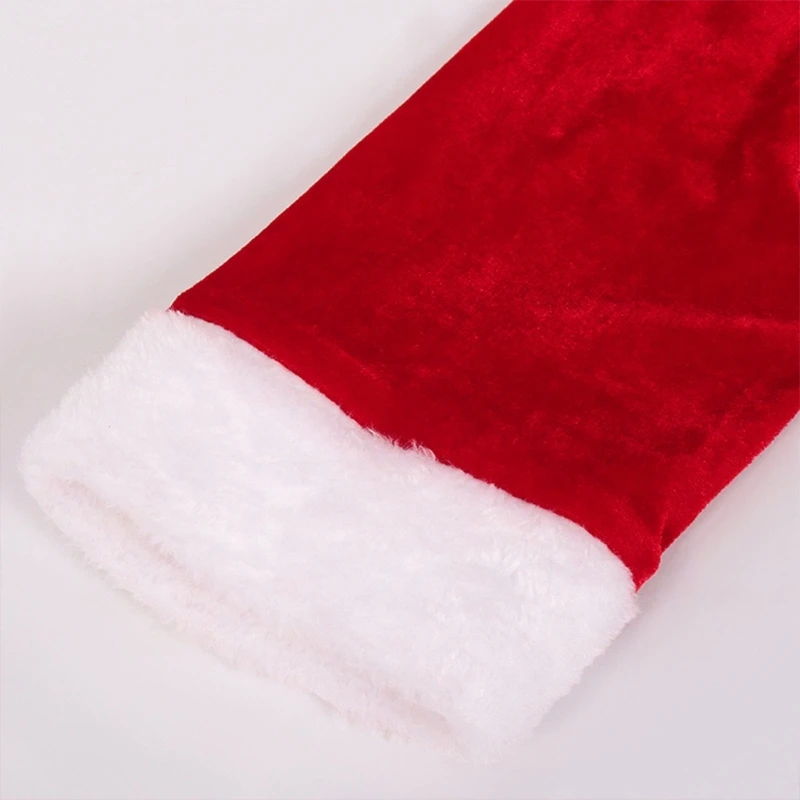 95AB 4 шт. комплект костюма Санты женский рождественский костюм платье полосатые