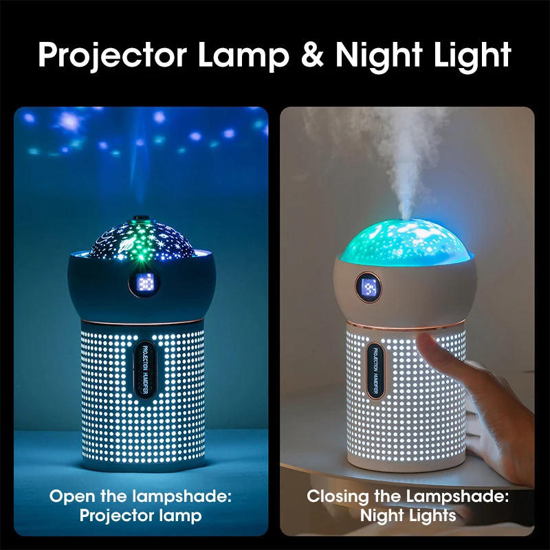 

Projection LED Night Light Humidifier Room Light USB car Bedroom Star Light Rotating Phantom Sprayer Colorful Atmosphere Light