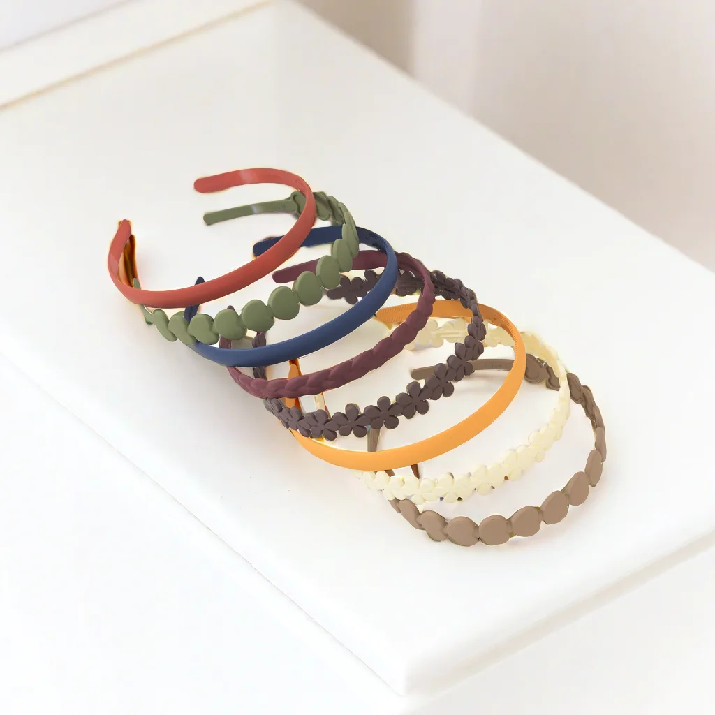 8 шт. женские повязки для волос с широкими краями и зубцами