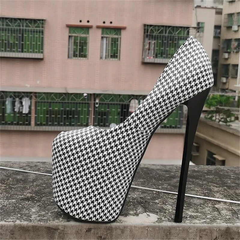 

Туфли LLXF женские на шпильке 20 см, роскошные пикантные туфли-лодочки на тонком высоком каблуке, на платформе, фетиш, для балета, свадьбы, вечев...