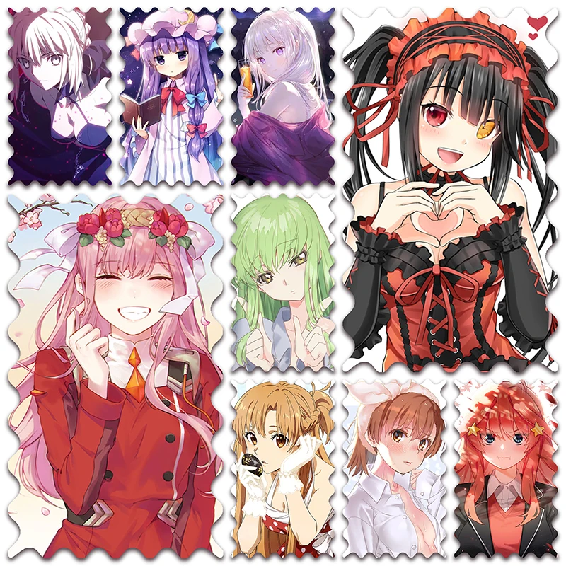 

New Anime Full Diamond painting mosaic embroidery Cross stitch Kurumi Zero Two Manga Beauty Girl C.C Asuna Patchouli Saber A024