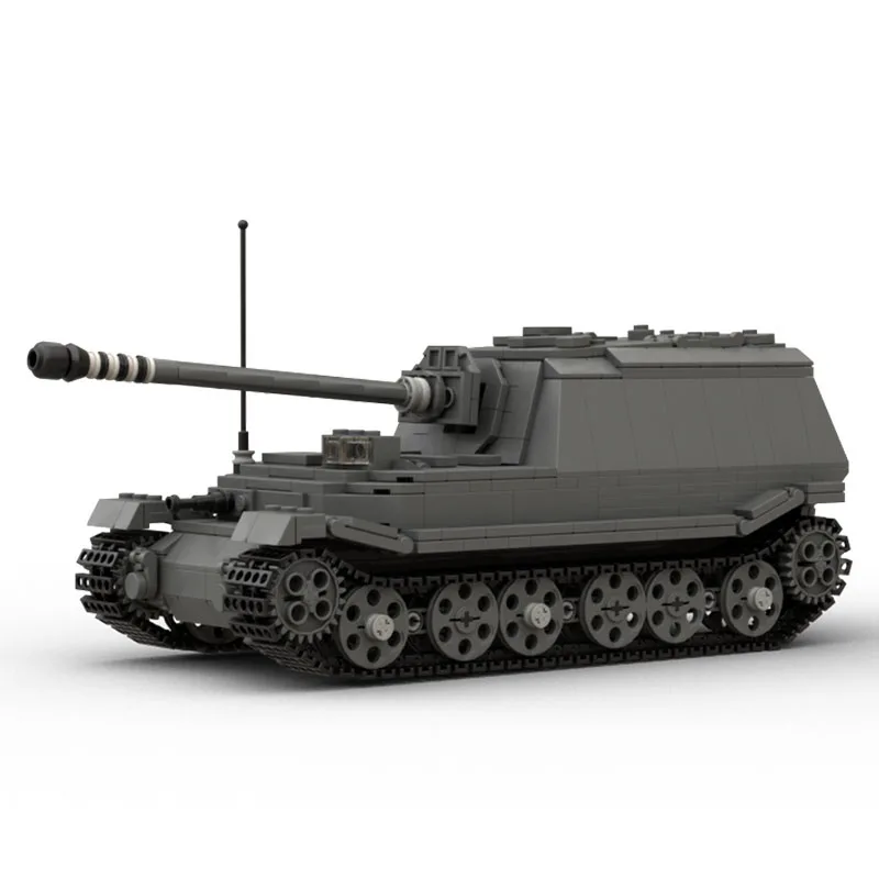 

979PCS WW2 Military MOC 1:34 Scale Ferdinand Tank Model DIY creative ideas high-tech Child Toy birthday Gift Armored Car Blocks