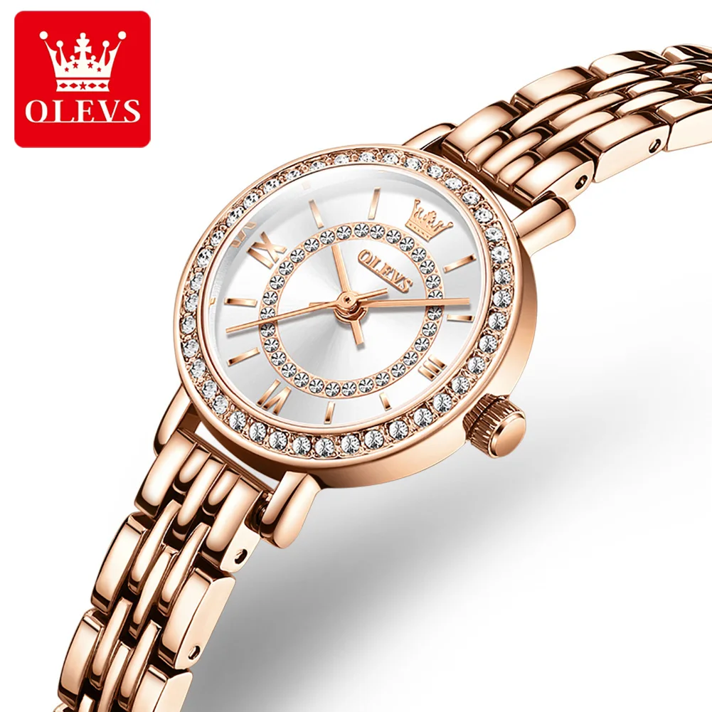 

2023 OLEVS Women Watch Fashionable Steel Band for Women's Watches Metal Strap Quartz Wristwatches For ladies 5508