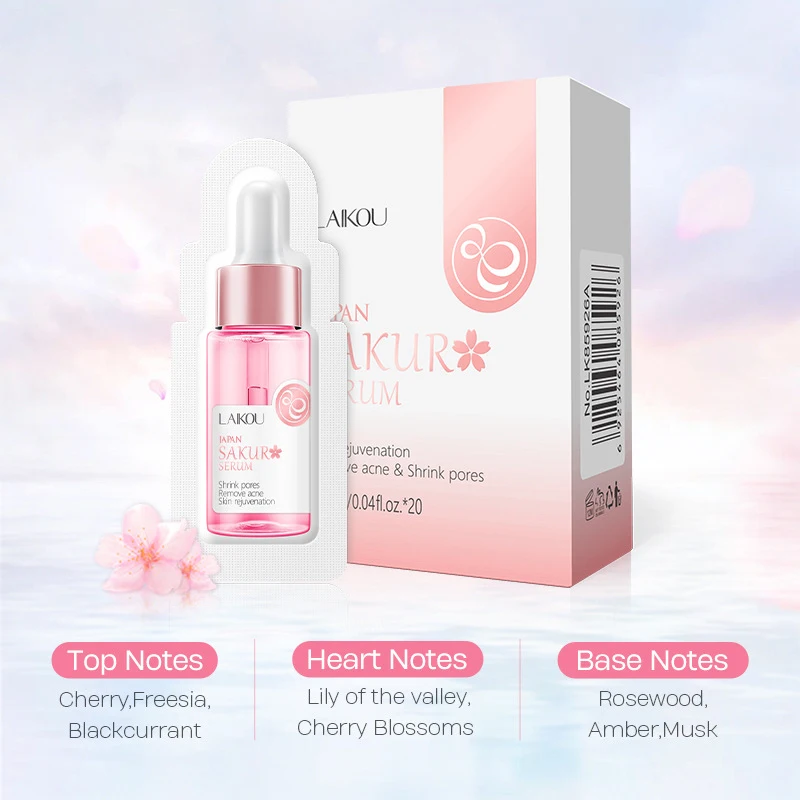 

Sakura Serum Nourish Essense Oil Control Brightening Moisturizing Essence Rejuvenation Skin Care Facial Care Supplies 1ML