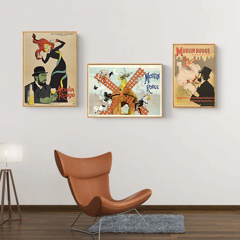 Постер классической песни и танцев постер с изображением мулина румяна на холсте