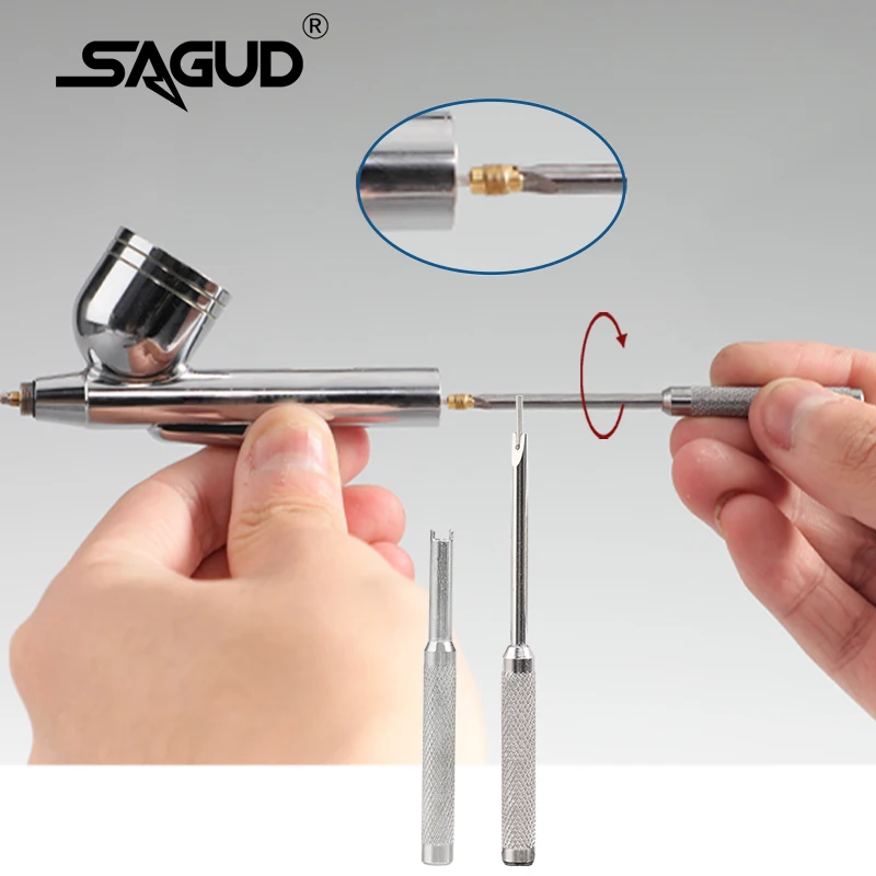SAGUD Комплект аксессуаров для аэрографа Сменные инструменты пневматических