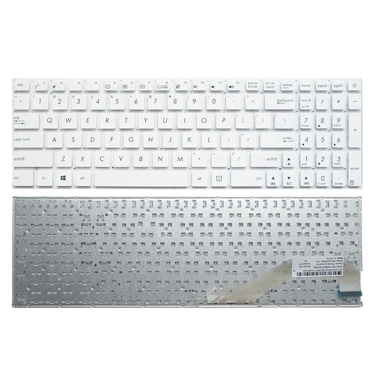

Клавиатура для ноутбука ASUS X540/X540L/X540LA/X544/X540CA/A540L/K540L/A540/K540/A540U, английская, белая