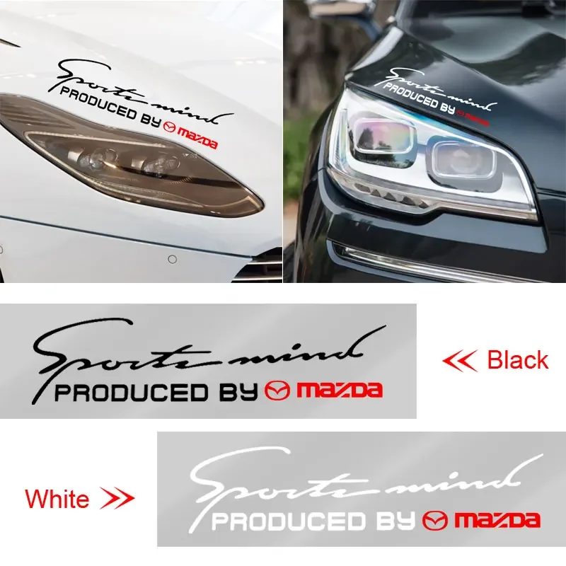 Автомобильная наклейка на переднюю фару брови 3D эмблема спортивный декор для Mazda