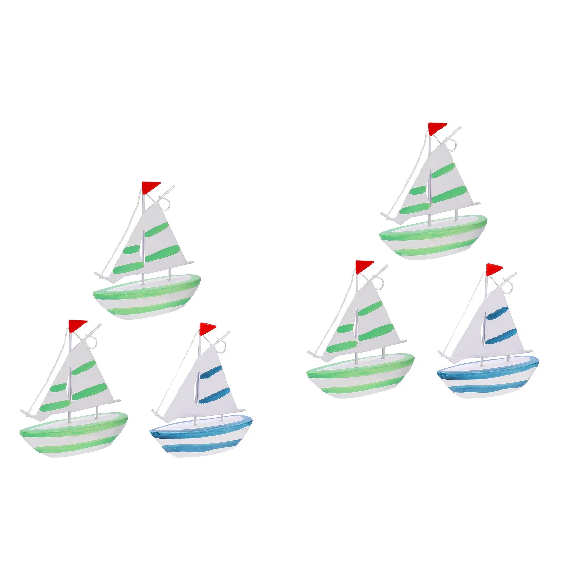 

Nautical Sailing Sailboat Ship Model Boat Wooden Ornament Beach Figurine Sail Pirate Decor Mini Decoration Home Resin Miniature