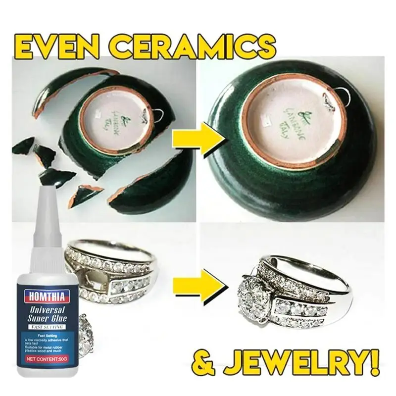 

50 мл водонепроницаемый супер клей Универсальный супер клей прочный клей для ремонта плитки клей для смолы керамики металла стекла CW