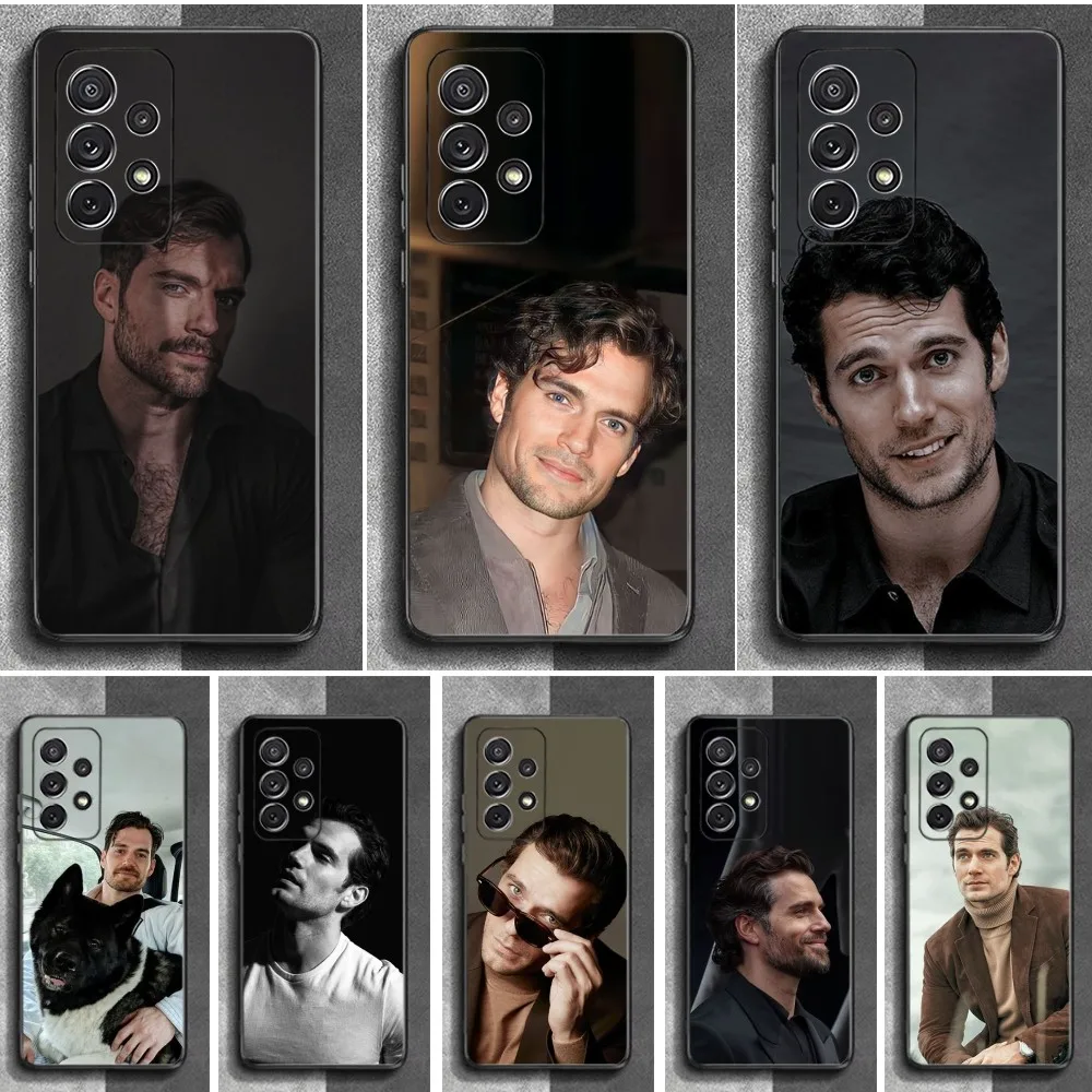 A-Actor H-Henry C-Cavill Phone Case For Samsung S24 23 22 30 21 10 9 Ultra Plus Lite FE Soft Silicone Black Cover