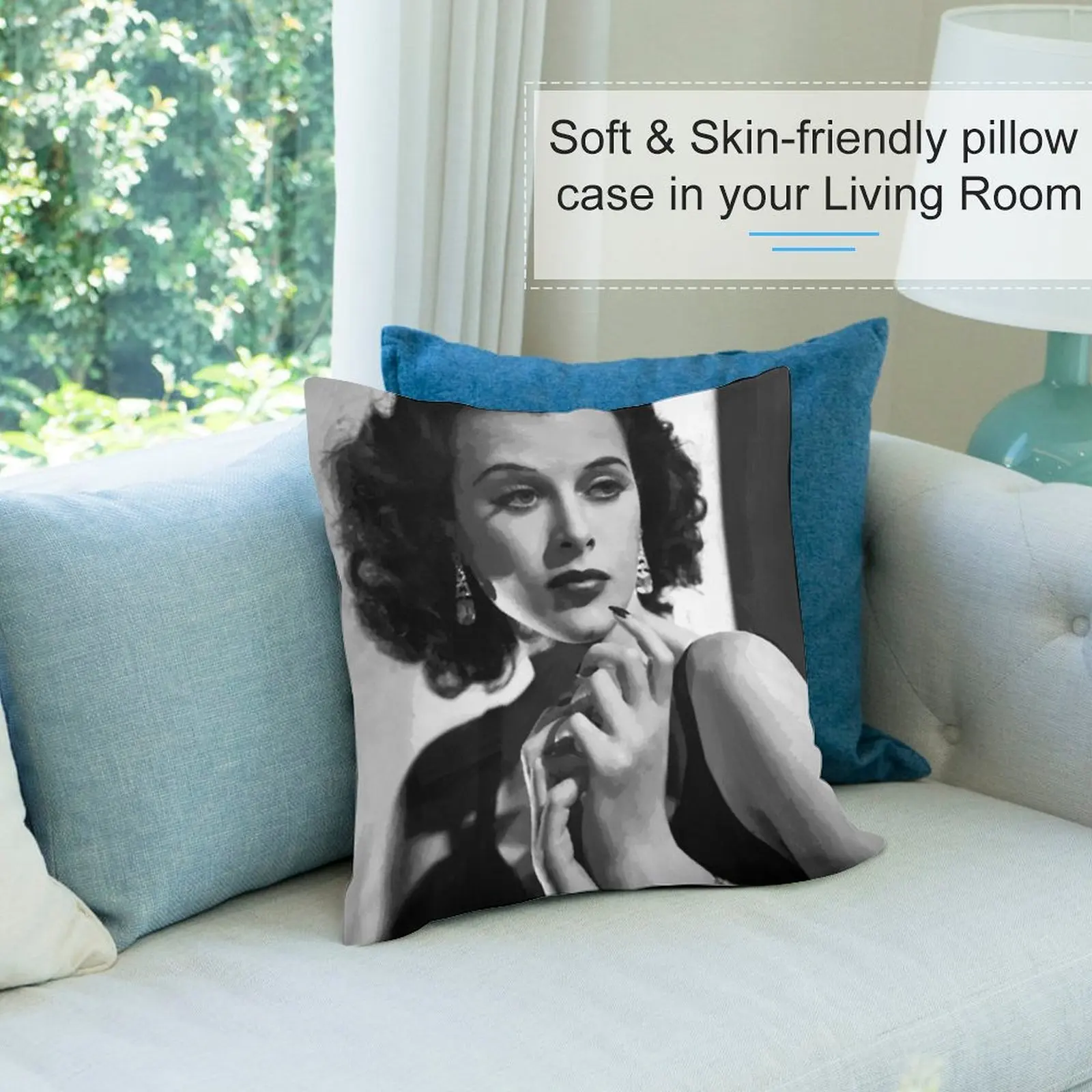 Винтажная Hedy Lamarr картина маслом декоративная подушка для дивана чехол