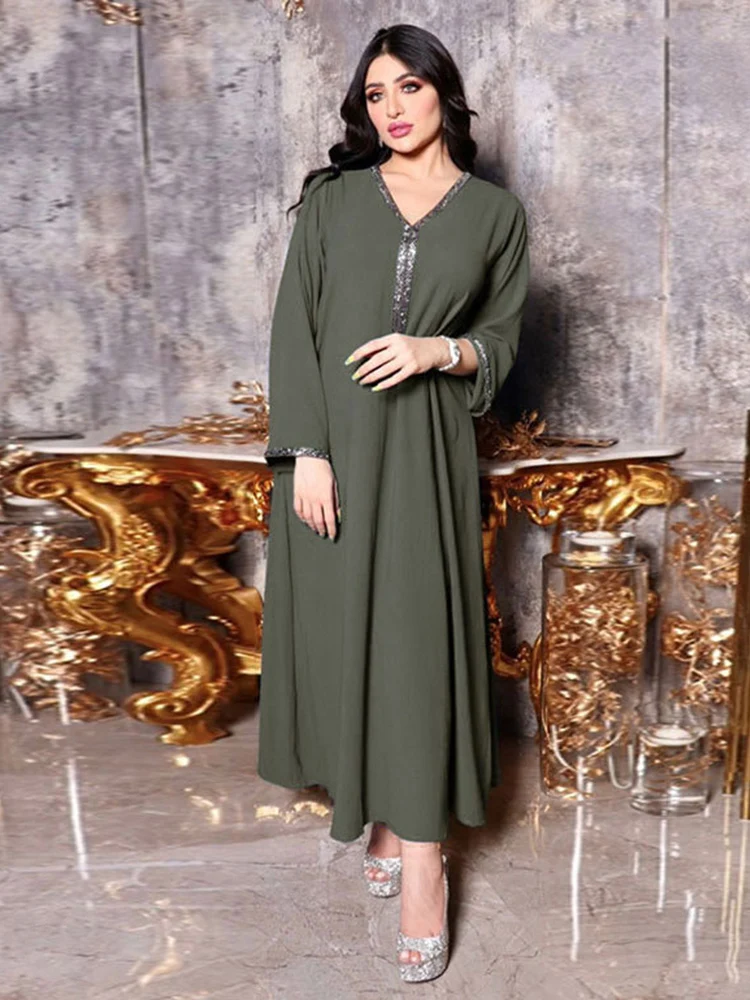 Рамадан ИД Мубарак, кафтан, женское длинное платье в турецком, мусульманском стиле, мусульманское платье Djellaba, женское Caftan Marocain Vestidos