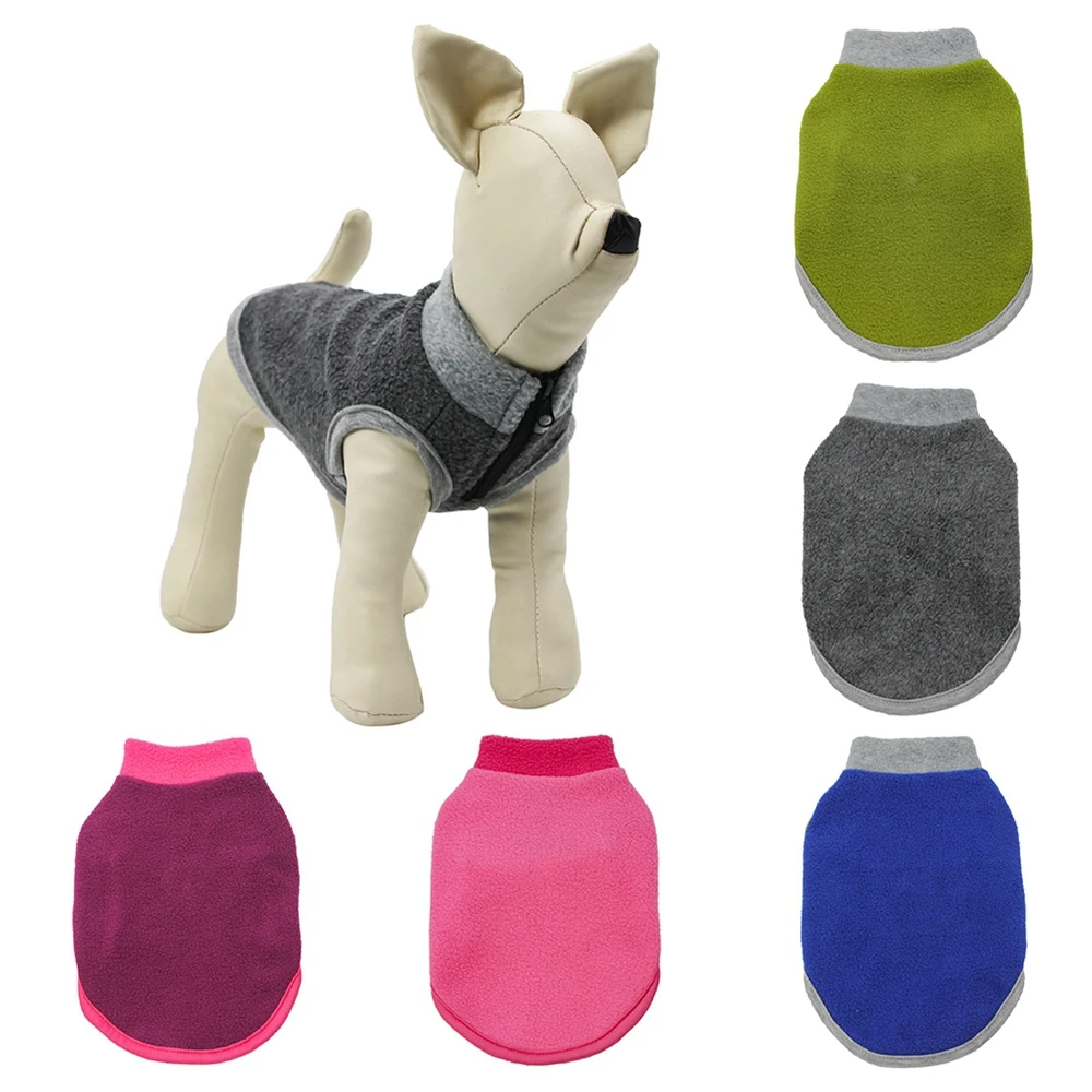 Winter Fleece Pet Dog Clothes French Bulldog Coat Pug Costumes Jacket For Small Dogs Chihuahua Vest Yorks Puppy Clothing