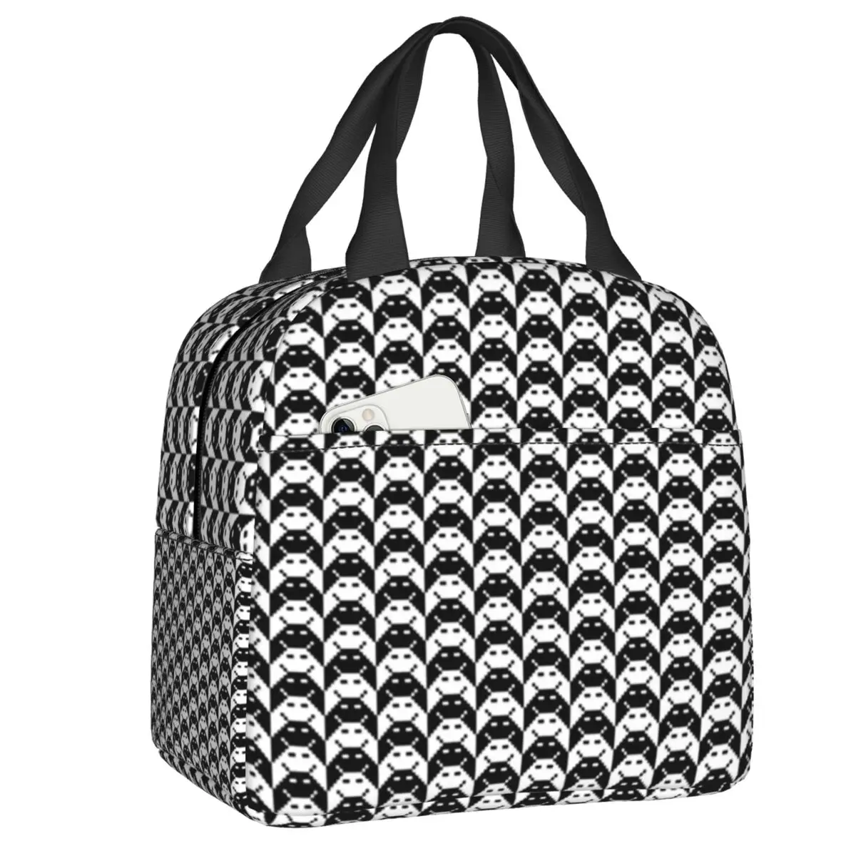 

Изолированная обеденная сумка Hello Houndstooth для женщин, многоразовый термобокс с геометрическим рисунком для детей и школьников