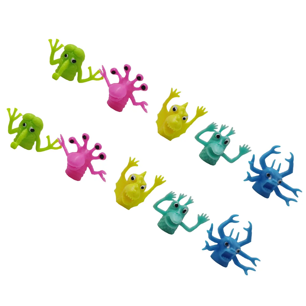 

10pcs Creature Finger Role Play Finger Puppet Scary Alien (Random Style)
