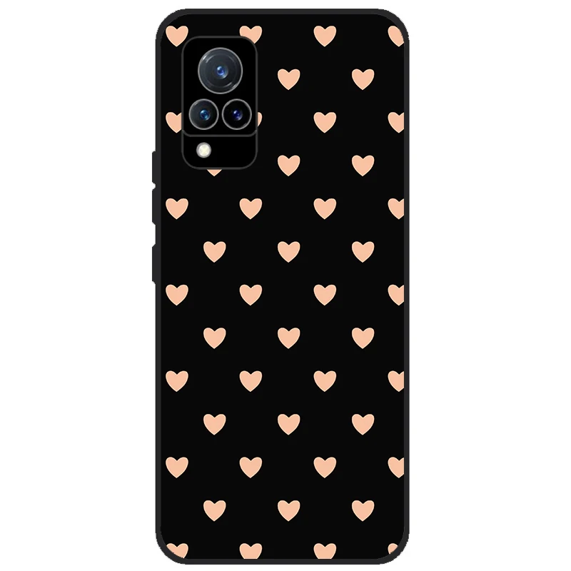 Для Vivo V21 5G Чехол V 21 Силиконовая задняя крышка для телефона V2050 VivoV21 Чехлы Мягкий