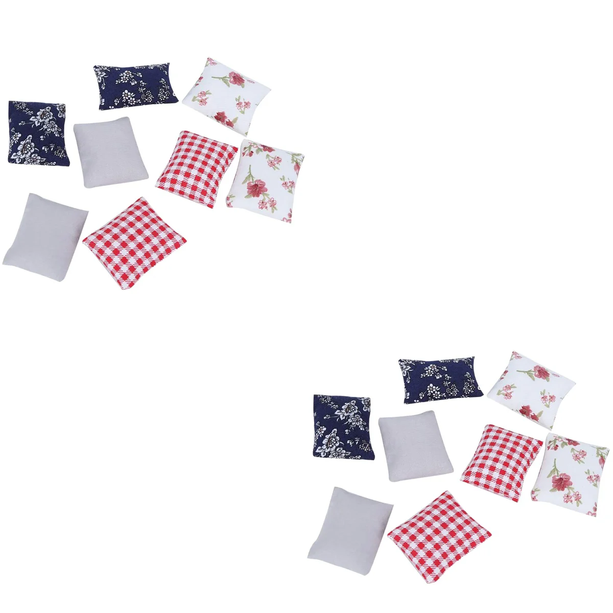 

16 Cloth Miniature Pillows Wear-resistant Mini House Decors Decorative Pillows