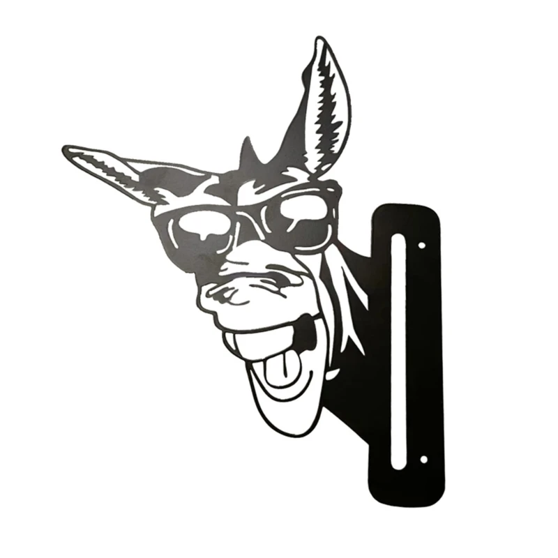 

Metal Peeping Sheep Sign Decor Wrought Iron Home Bedroom Dormitory Bookshelf 40JA