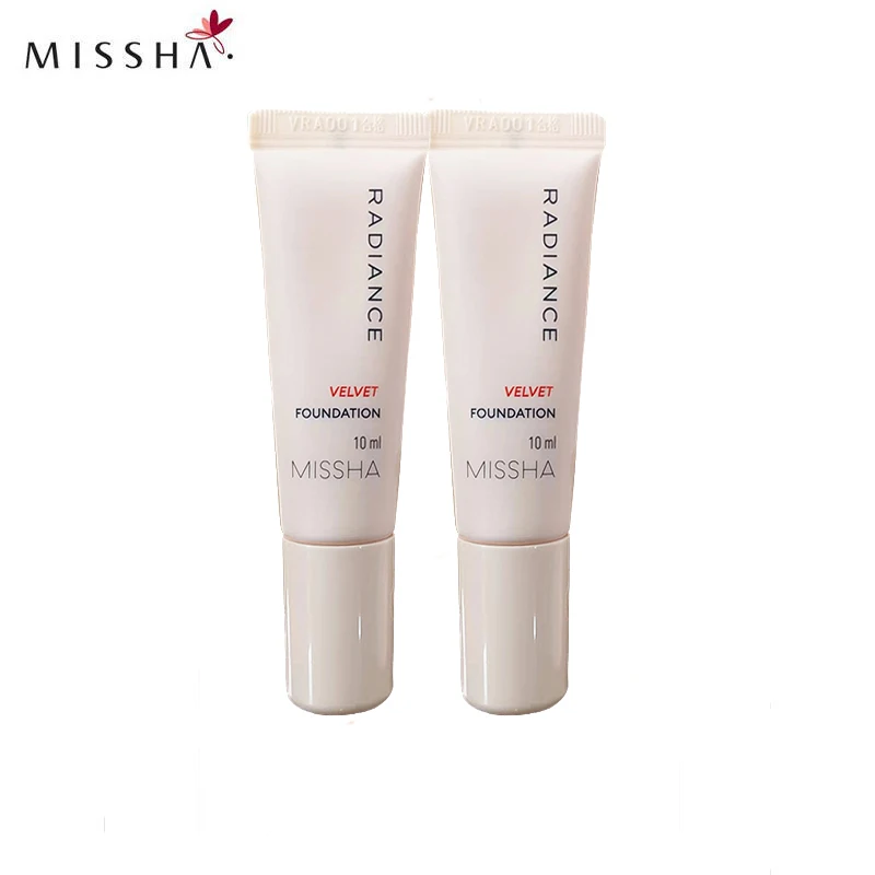 

MISSHA Radiance Velvet Foundation Samples 10ml Whitening Concealer Facial Blemish Liquid Long Lasting Korea Cosmetics
