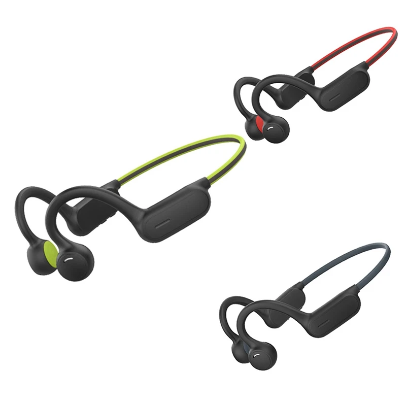 

Наушники с костной проводимостью, наушники с открытым ухом, водонепроницаемая Спортивная Беспроводная стереогарнитура для езды на велосип...
