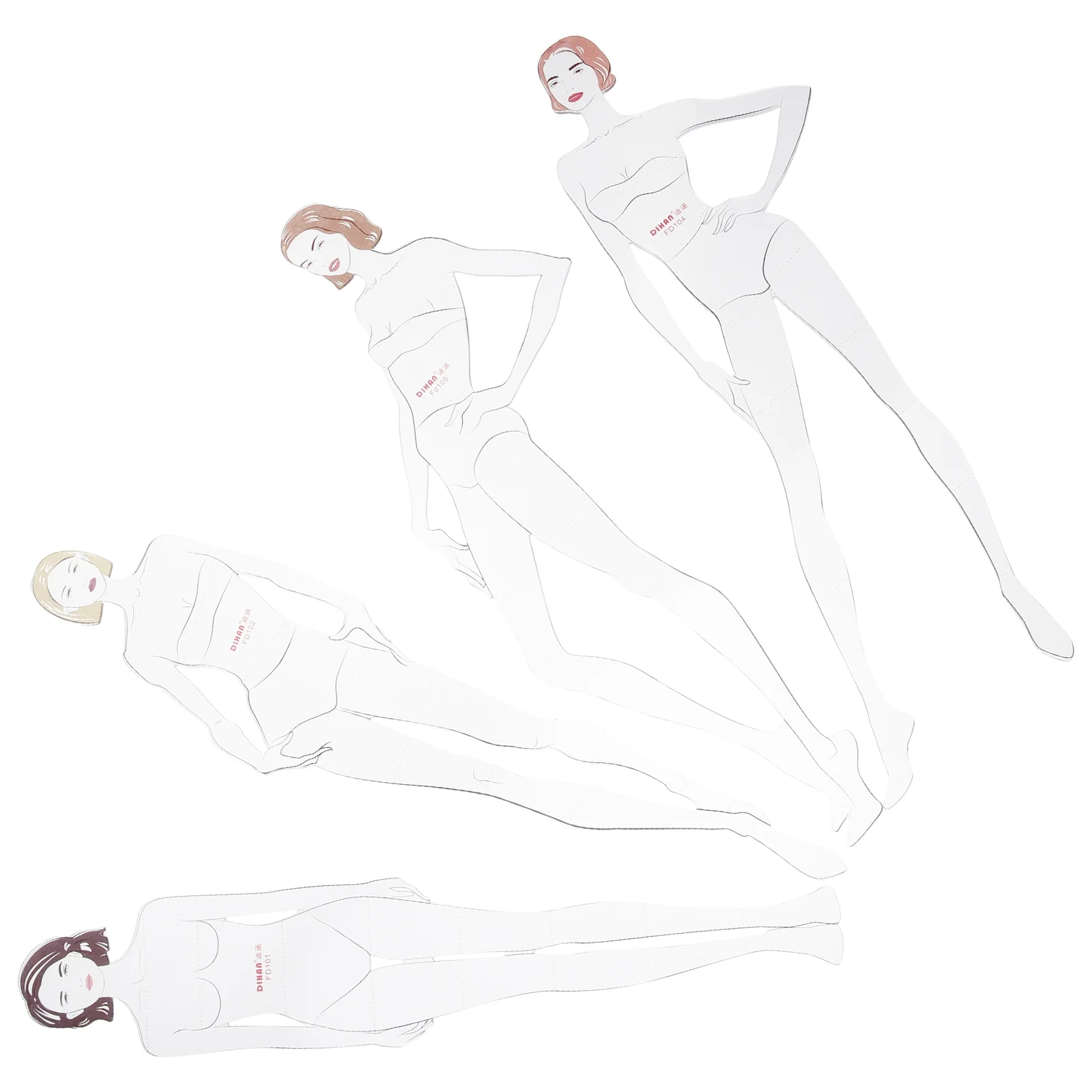 

4 шт., Детские Пластиковые мерные линейки для одежды