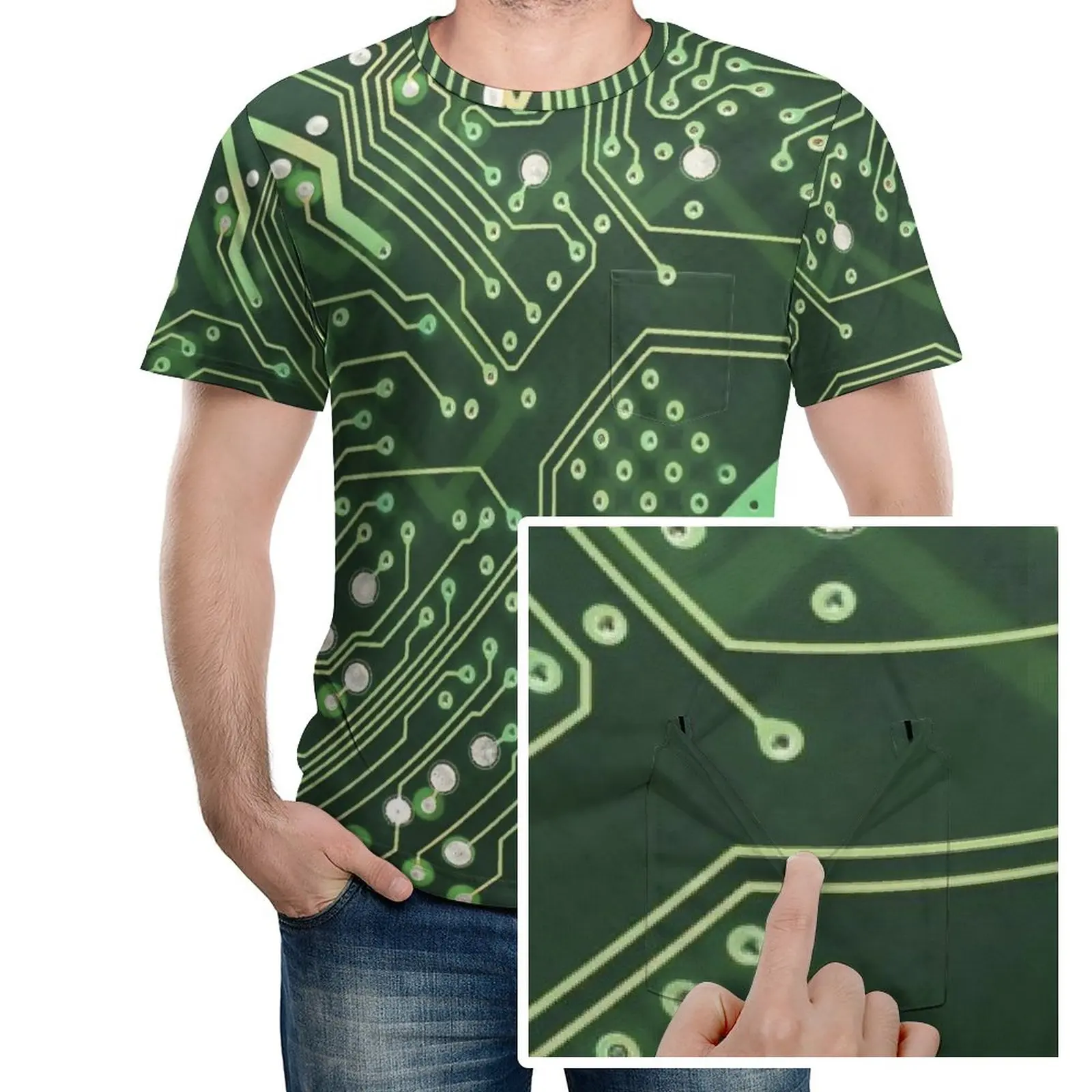 

Technology Circuit Men's New Summer 3D Pink Tulip Flower T-shirt Casual 3D Printing T-shirt