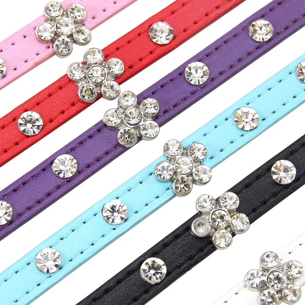 

New Original Pet Necktie Collar Decor with Shiny Rhinestone Adjustable Necklace For Small Dog Cat Accessories Pet Decoration