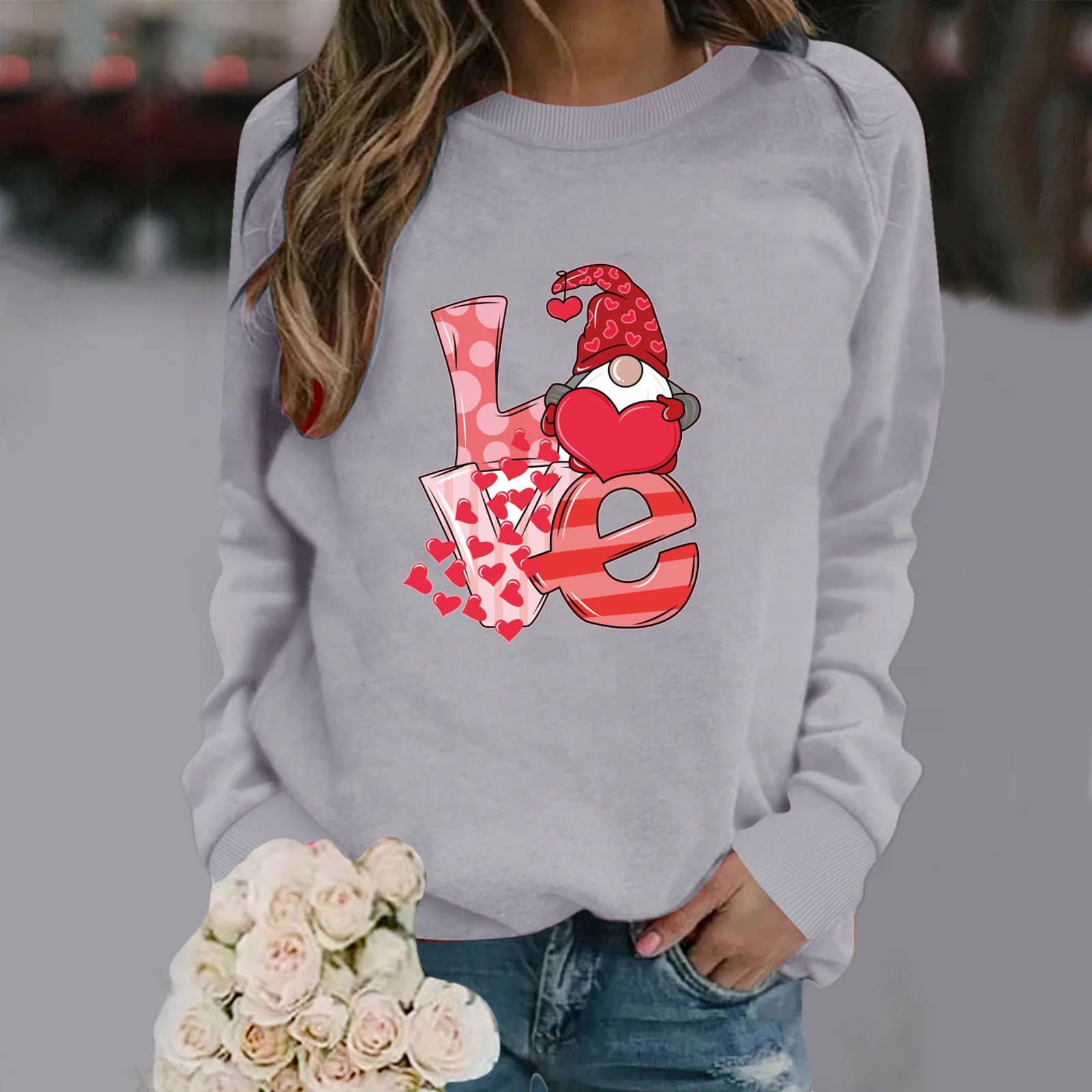 

Fall Jackets Women Women's Print Top Shirt Long-sleeved O Neck Women's Hoodies Pullover Women's Sweatshirts Hoodie with Pockets