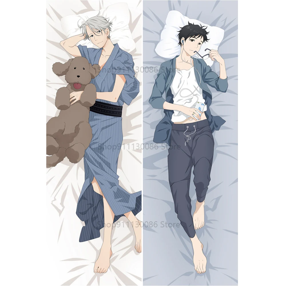 

Аниме Юри! On ICE Victor Nikiforov Dakimakura наволочка Yuri Katsuki BL Мужская наволочка