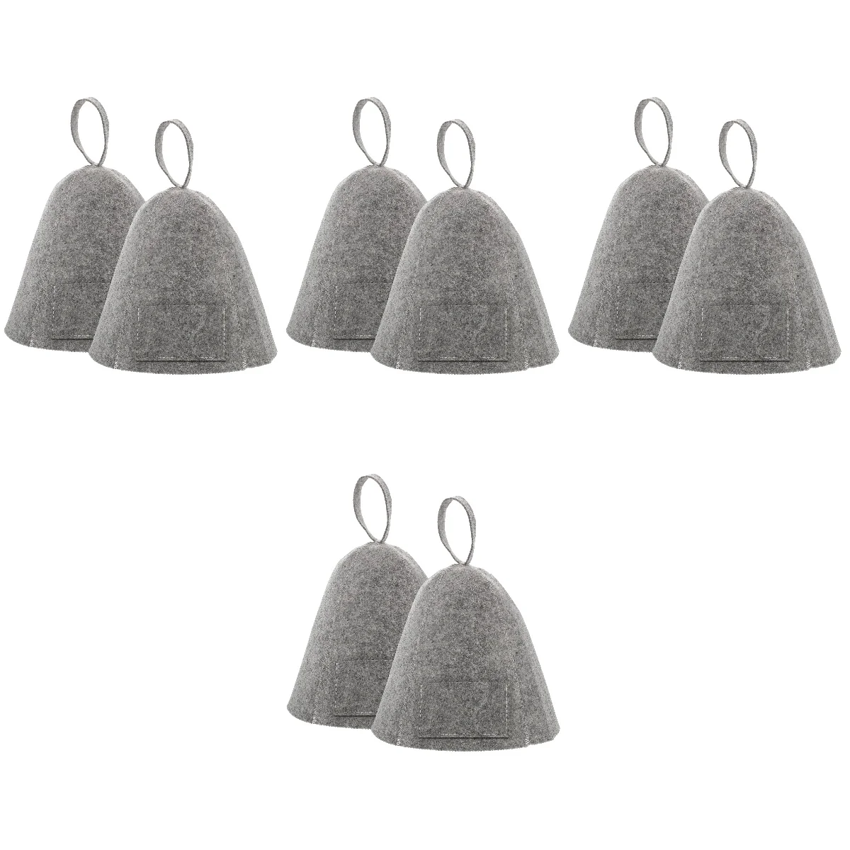 

8 Pcs Felt Helpful Premium Bathing Caps Big Shower Caps Sauna Hat Sauna Hat For Women for Home Sauna Bathing Shower