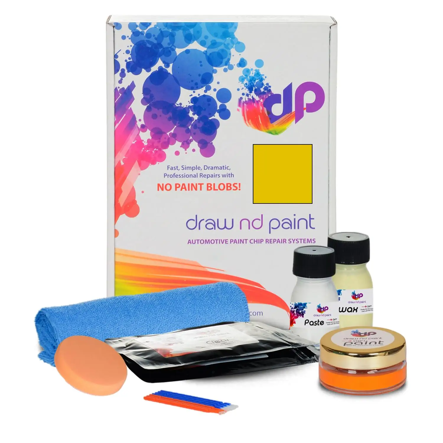 

DrawndPaint compatible with Volvo Automotive Touch Up Paint - LINFOX YELLOW - S91274 - Essential Care