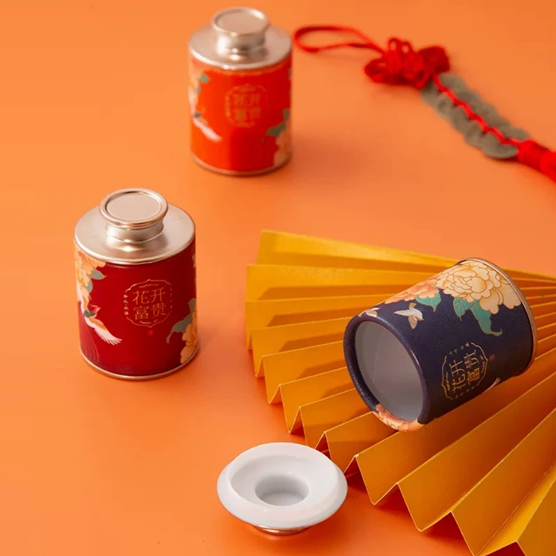 Мини-бумажная Коробка Для Чая В Китайском Стиле Пустой Портативный Маленький