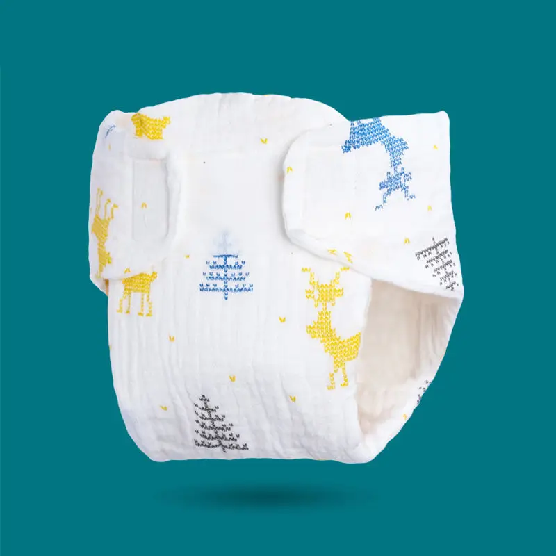 

Diaper Pants Cotton Washable Adjustable Size Diapers Reusable Baby Nappies