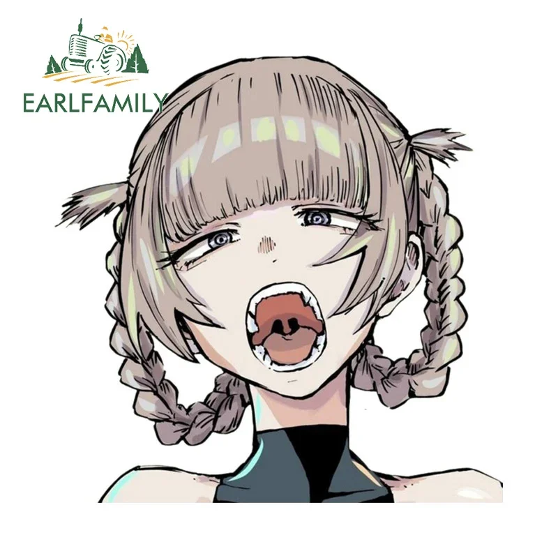 EARLFAMILY 13 см x 12 9 забавные мультяшные наклейки для автомобиля граффити аниме RV JDM
