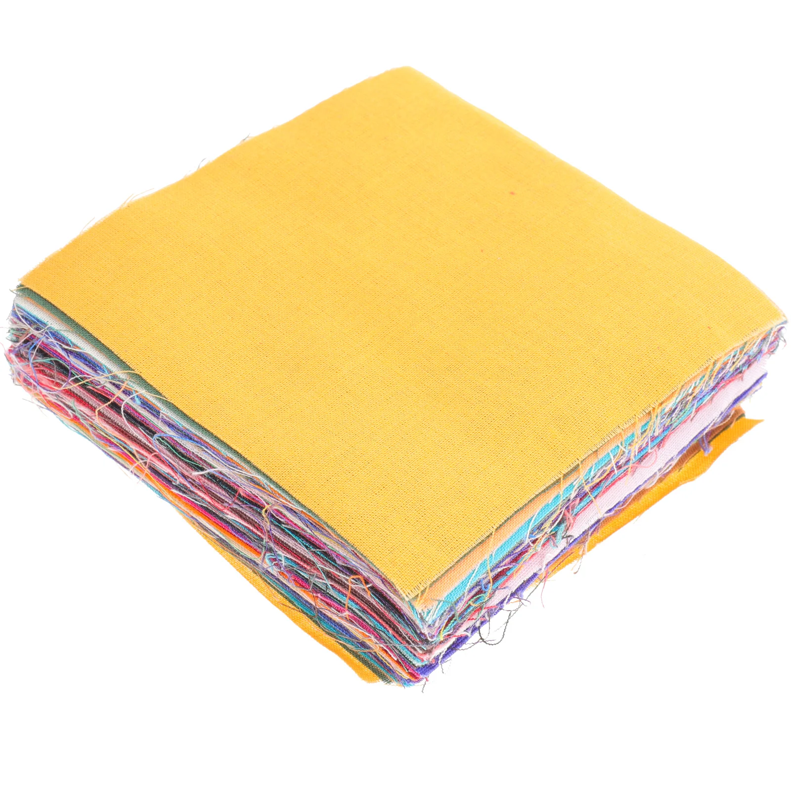 

100pcs Patchwork Precut Fabric Sewing Square Fabric Squares Sheets Sewing Fabric Multicolored Fabric Quilting Polyester Fabric