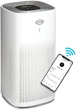 

Air Purifiers for Home, True HEPA Filter, Works with Alexa, Medium Rooms up to 1,000 Sq Ft, Removes 99.9% of Viruses, Wildfire S