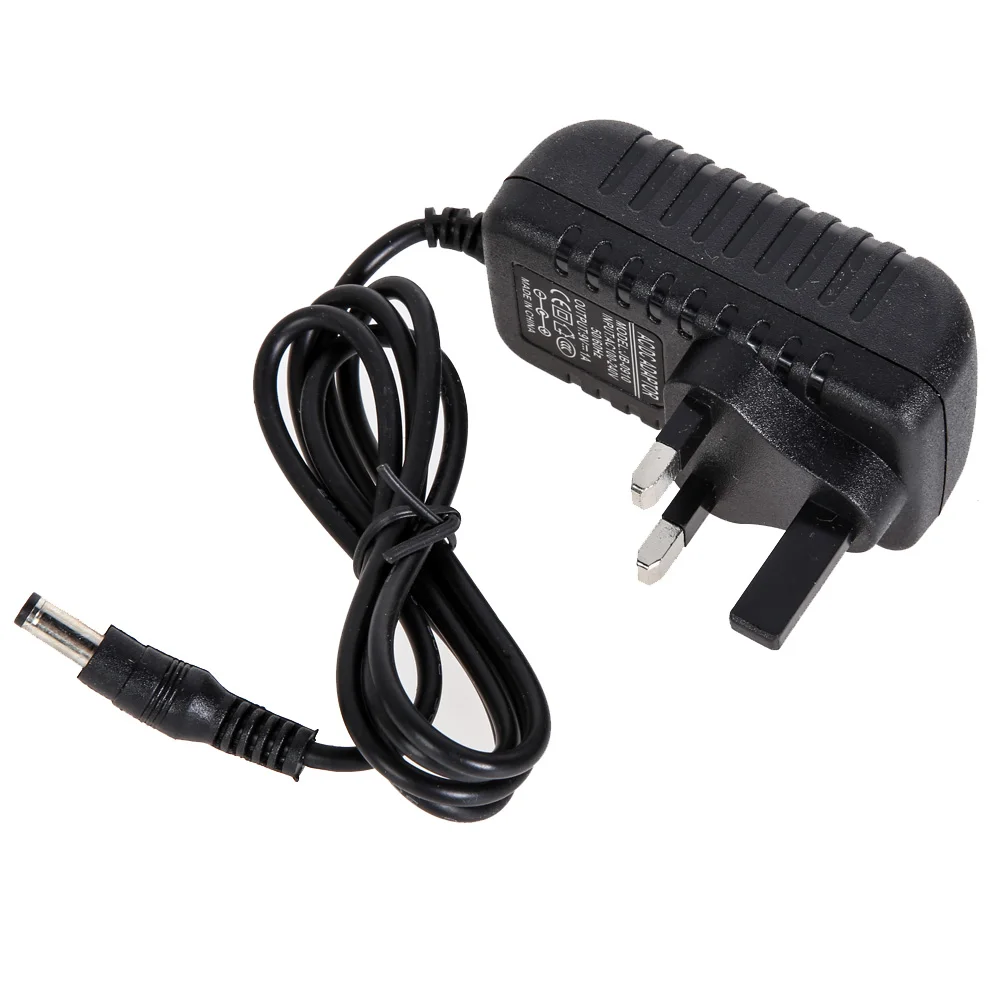

AC 100-240V Converter Adapter (Worldwide AC Input) DC 5.5 x 2.5MM 9V 1A 1000mA Charger UK Plug Switching Power Supply